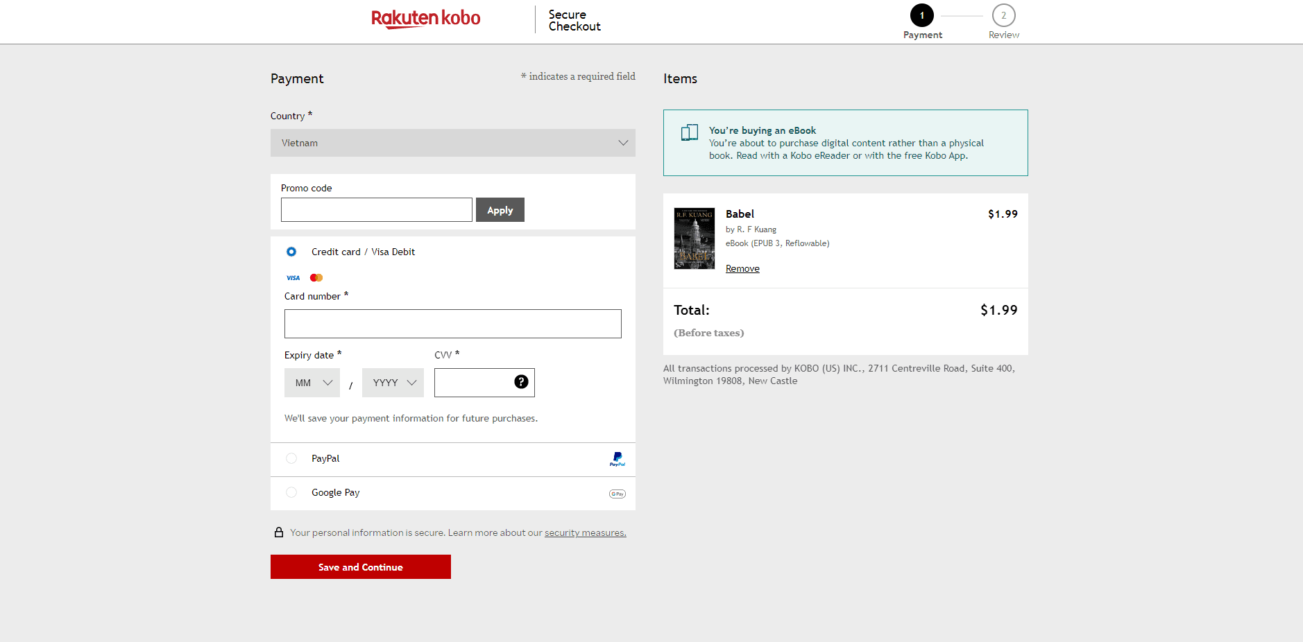 How to apply Kobo coupon code